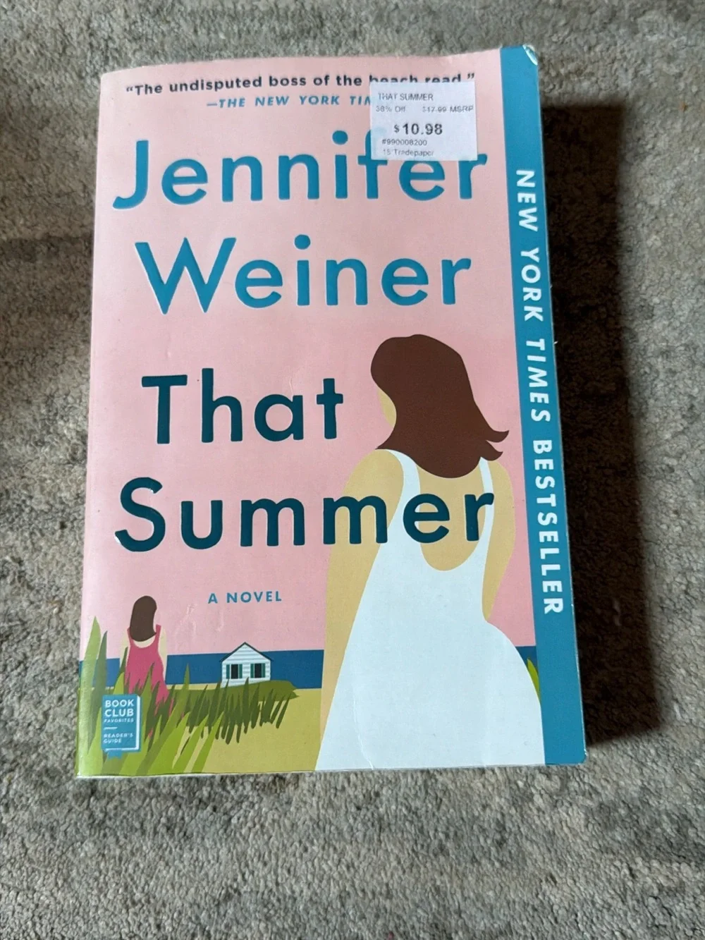 That Summer by Jennifer Weiner - Pink & Teal Paperback